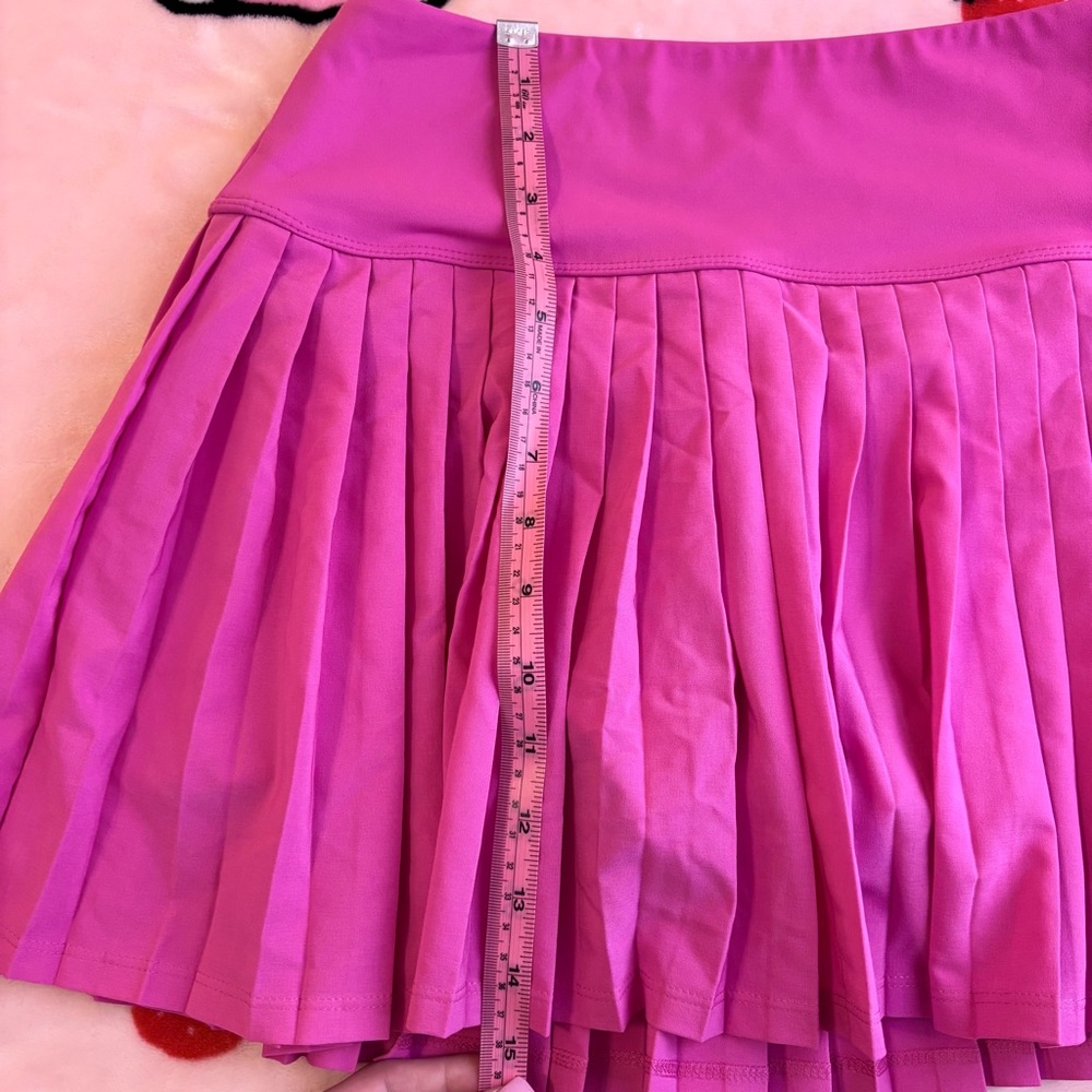 PINK Victoria’s Secret Hot Pink Zip-Up Relay Jacket and Skirt Set Size Medium - Picture 16 of 16
